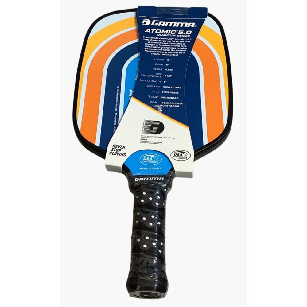 Gamma Sports Atomic 5.0 Composite Pickleball Paddle Honeycomb Core USA Approved - Picture 2 of 4